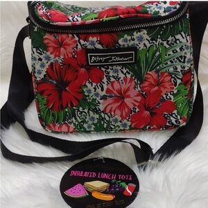 RARE RARE Betsey Johnson Tropical Floral Tote NWT